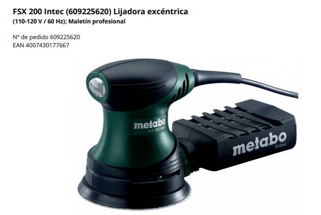 FSX 200 INTEC (609225620) Lijadora excéntrica