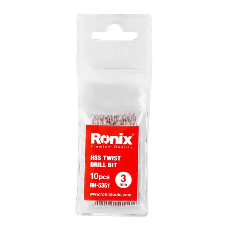 Referencia RH-5351 SET MARCA RONIX Broca 3MM - 10PC - Imagen 3