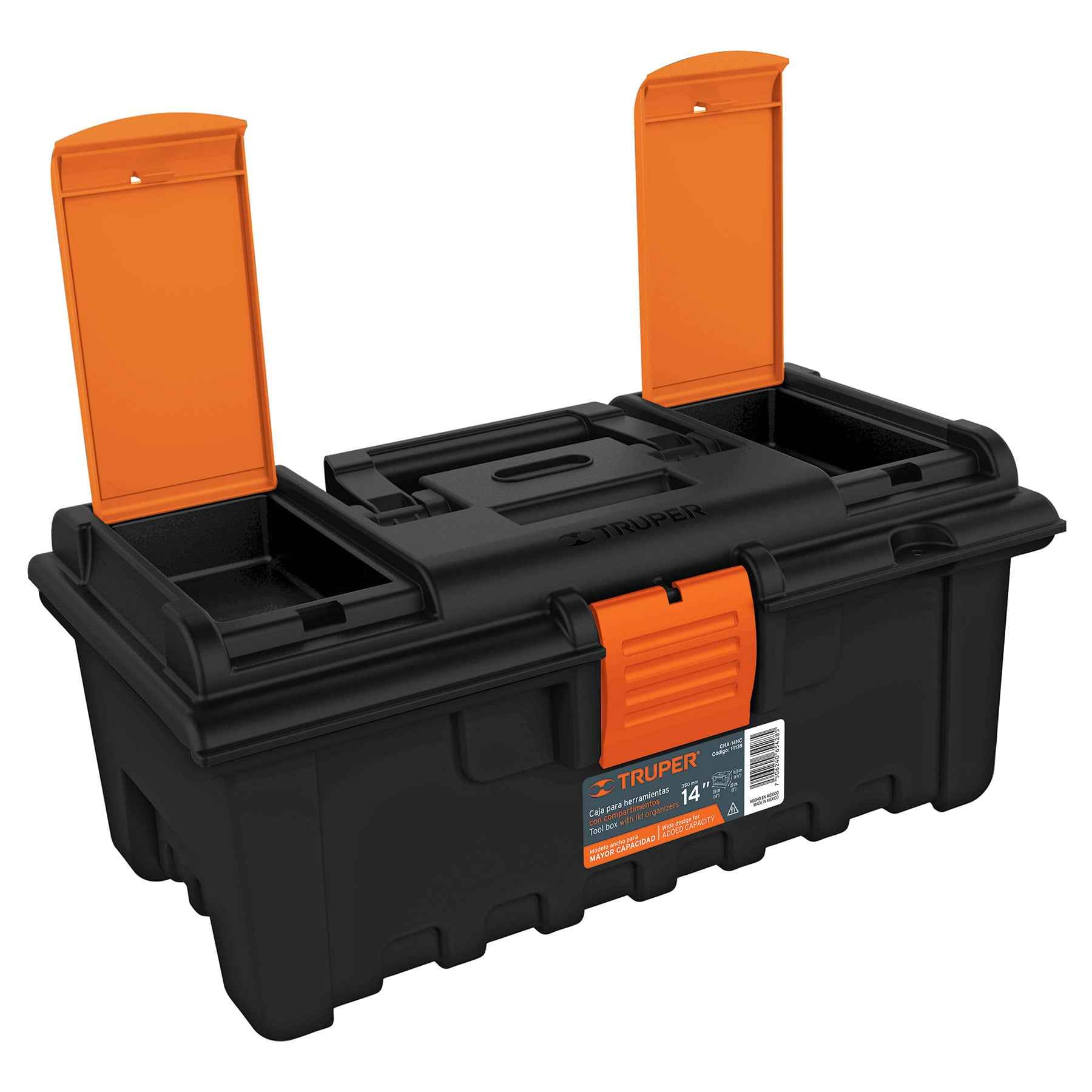 Caja para herramienta de 14" con compartimentos, TRUPER - Imagen 3