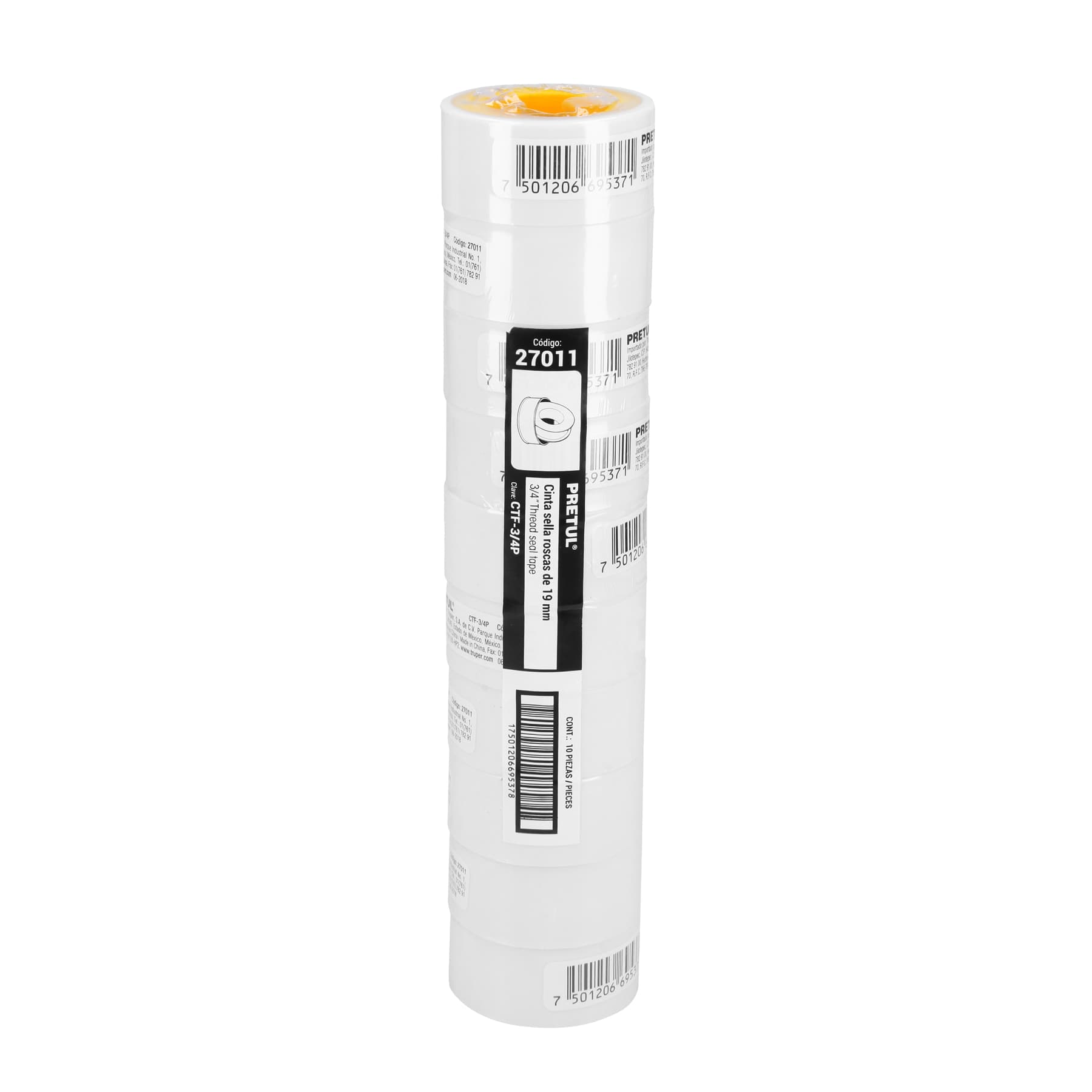 Cinta teflon 3/4" x 7m, PRETUL - Imagen 2