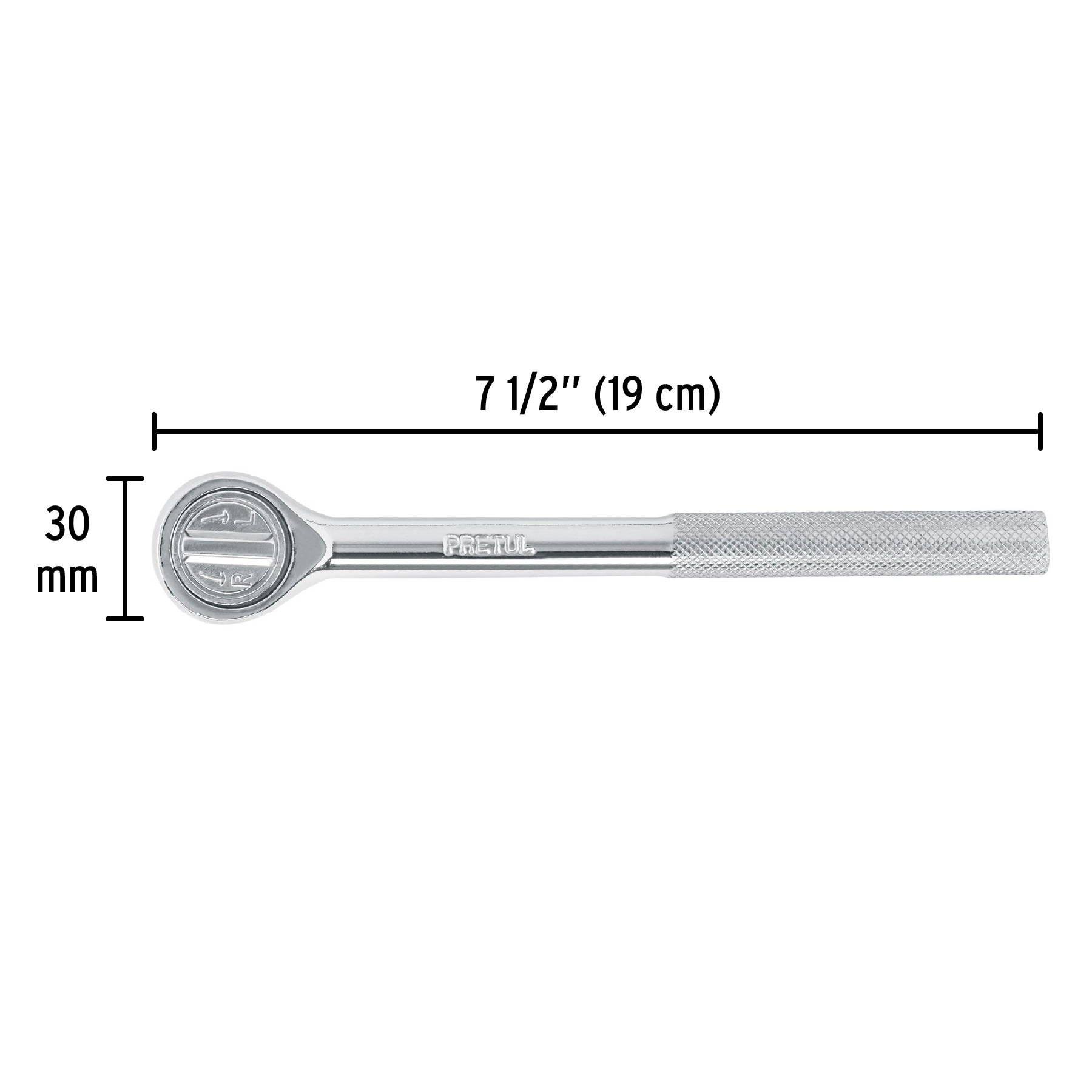 Ratchet cabeza redonda, mando 3/8, Pretul - Imagen 2