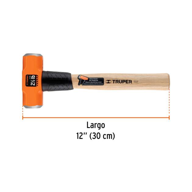 Marro octagonal 2 lb, mango de madera 12", Truper