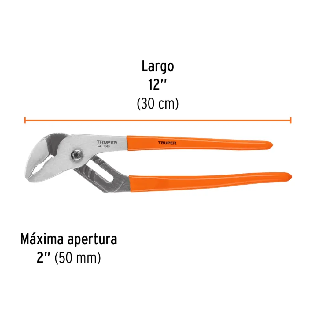 Pinza de extensión 12" mango de PVC, Truper - Imagen 2