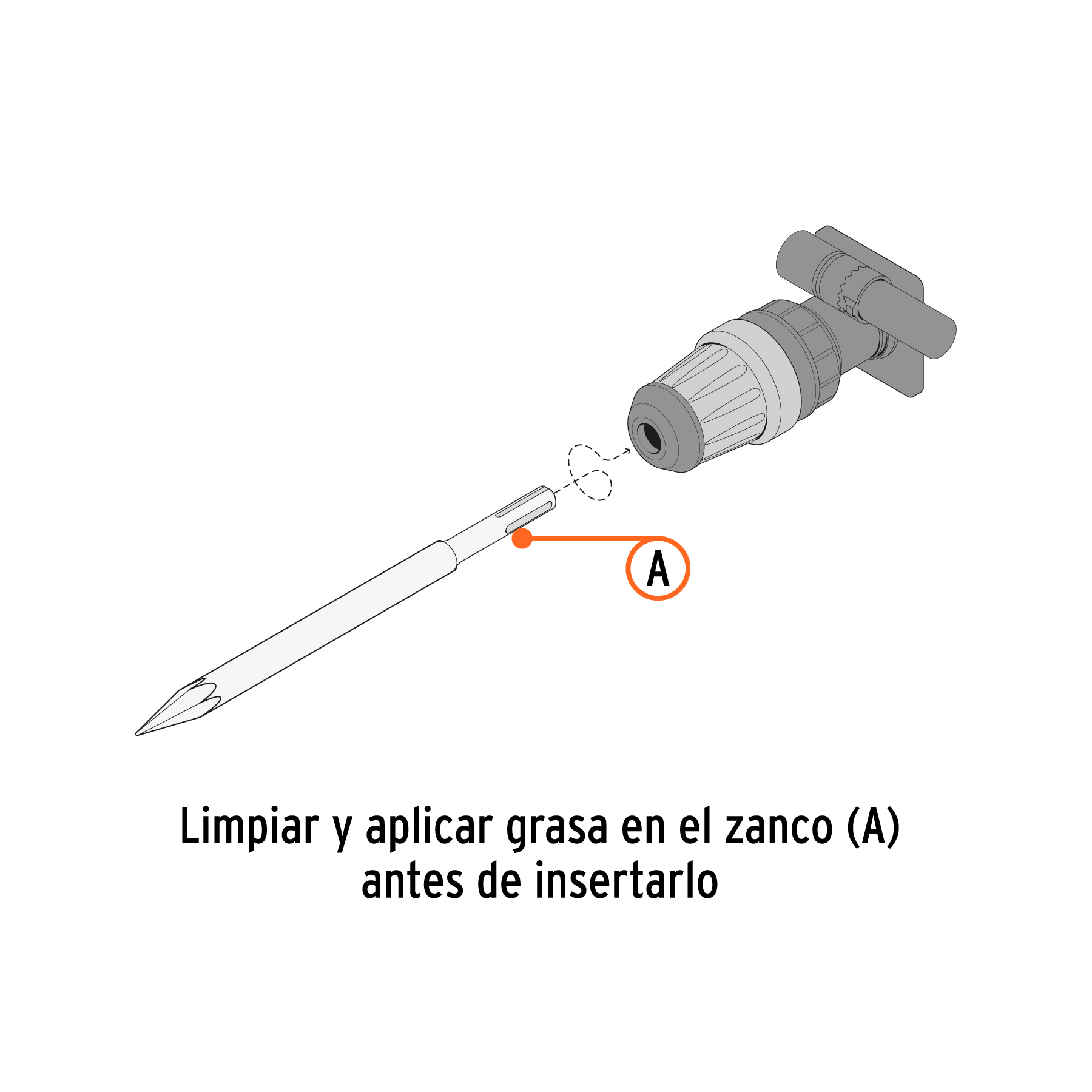 Cincel de punta SDS Plus de 10", Truper - Imagen 2
