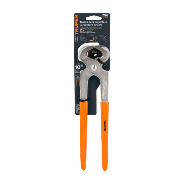 Tenaza para carpintero 10", Truper