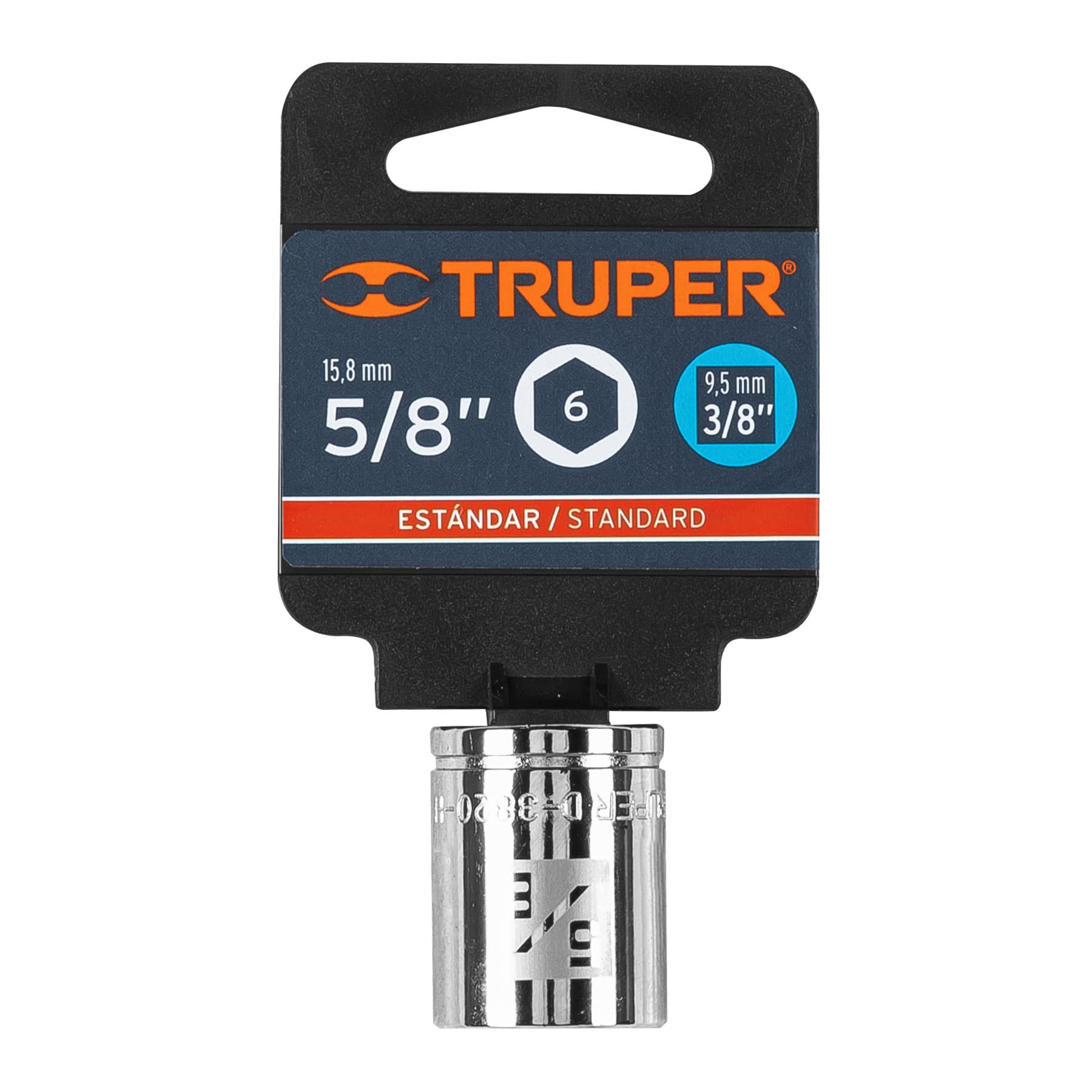 Copa Estándar 5/8″ 6 Puntas Cuadro 3/8″