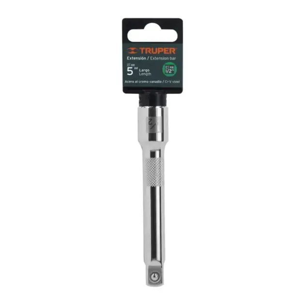 EXTENSIÓN CUADRO 1/2" PARA MATRACA, LARGO 5", TRUPER