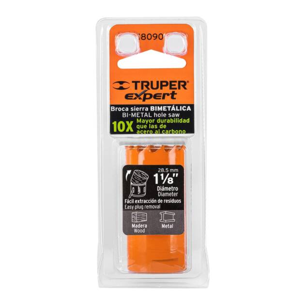 Brocasierra bimetálica 1-1/8", Truper Expert