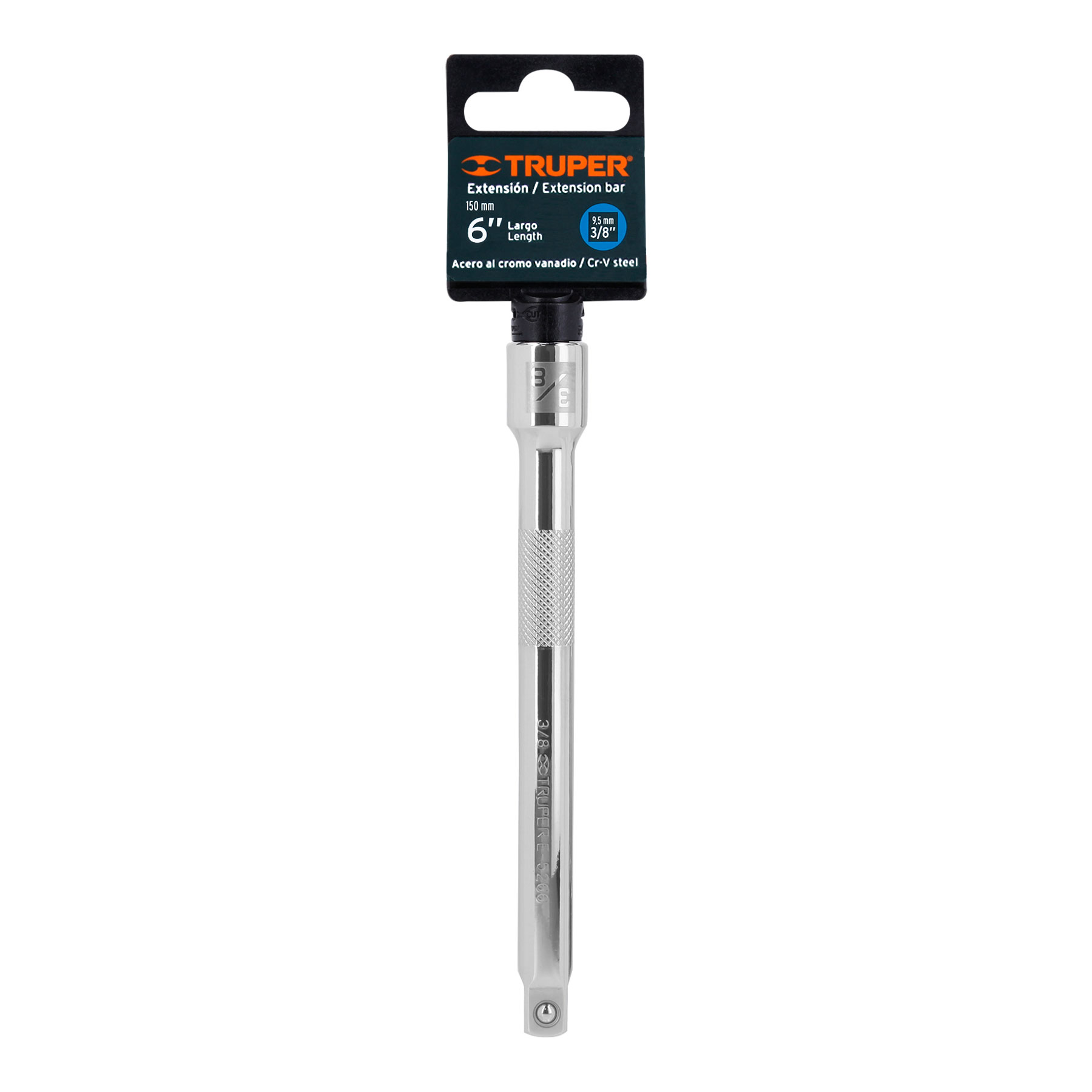 Extensión de 6" para matraca, cuadro 3/8", Truper